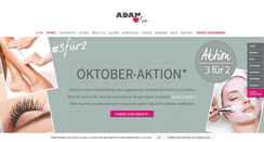 Desktop Screenshot of adameve-hamburg.de